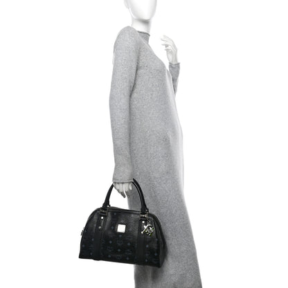 MCM Visetos Boston Bag Black 2 of 11
