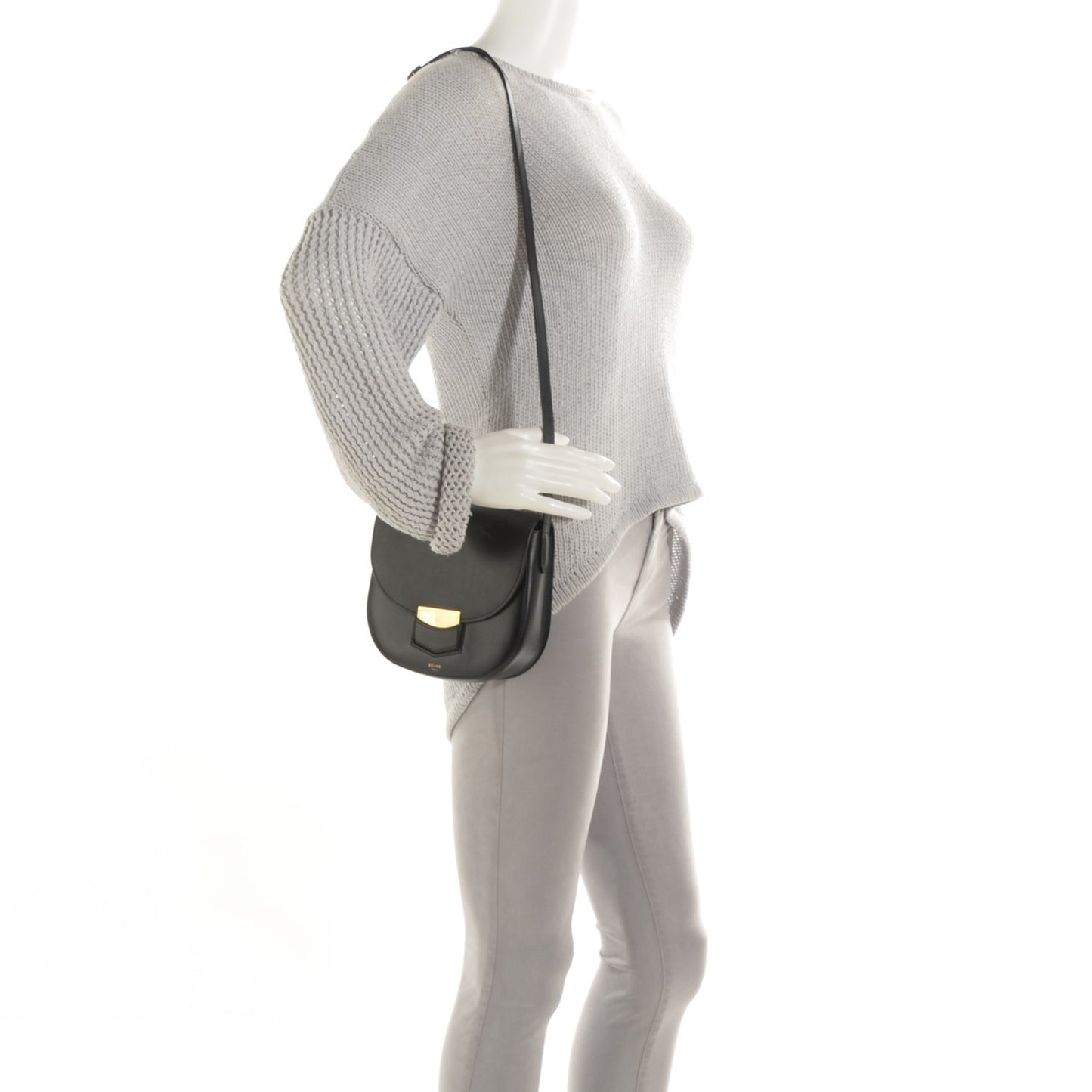 Palmelato Calfskin Small Trotteur Black