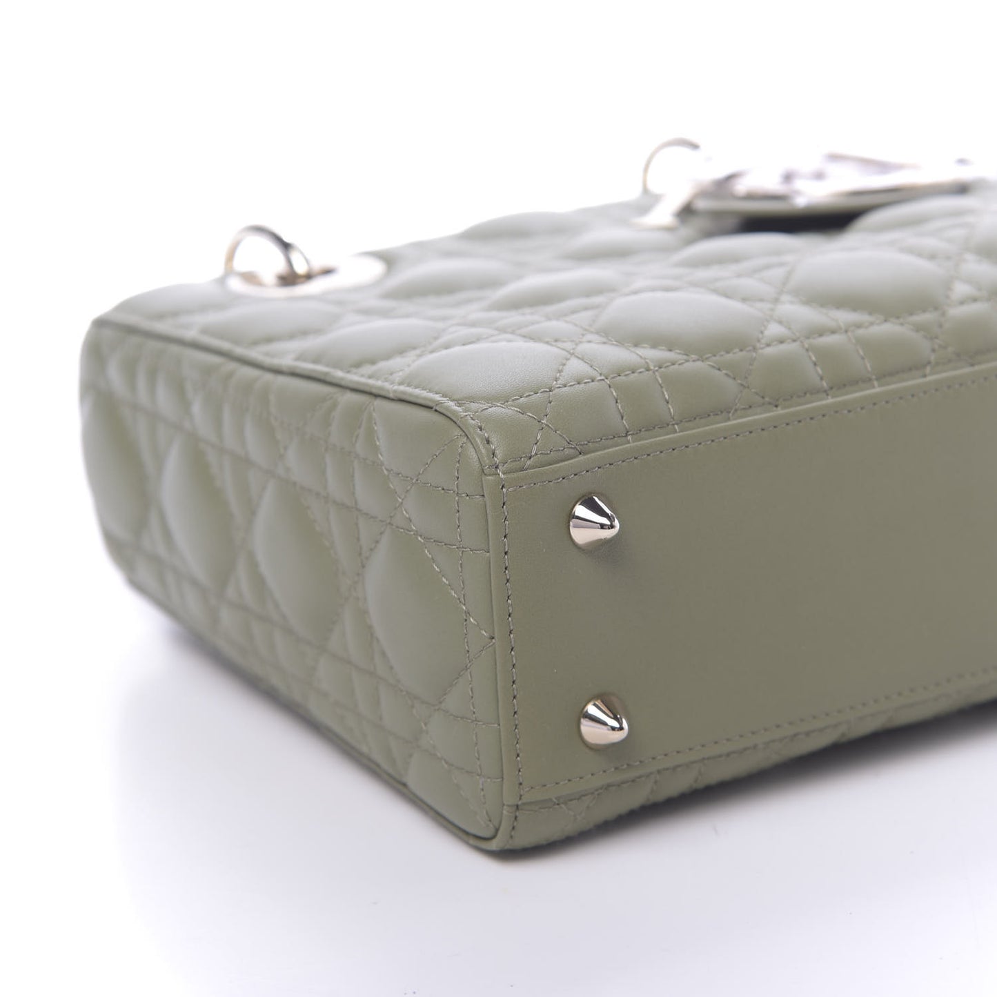 Lambskin Cannage Small My ABCDior Lady Dior Army Green
