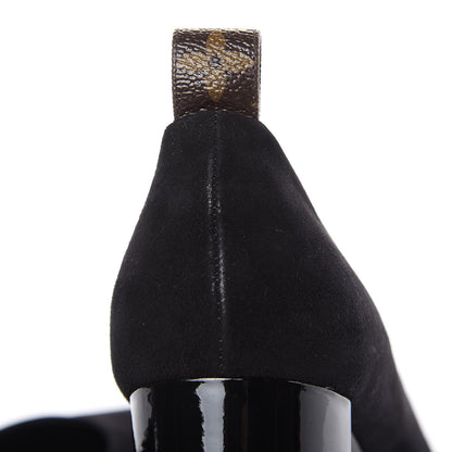 Louis Vuitton Suede Uniformes Pump 39 Black 8 of 9