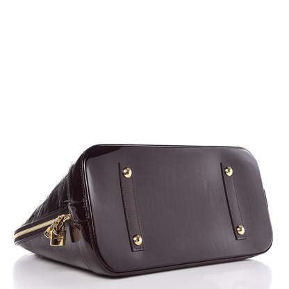 Louis Vuitton Vernis Alma MM Amarante 4 of 6