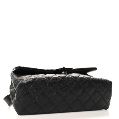 Chanel Grained Calfskin Quilted 2.55 Reissue Flap Belt Bag Clutch Black 4 of 10