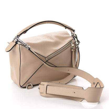 Loewe Calfskin Small Puzzle Bag Light Oat 3 of 11