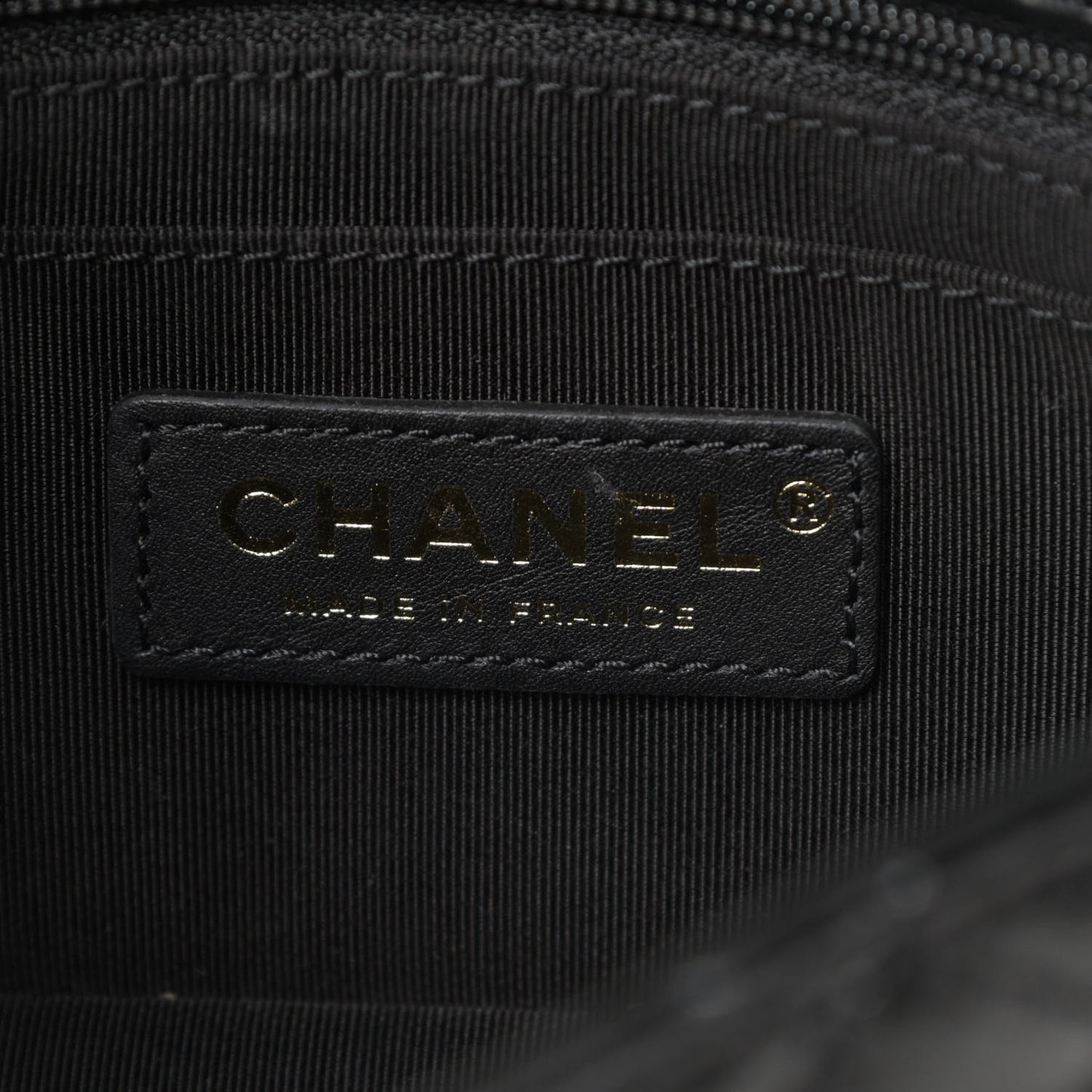 Shiny Lambskin Quilted Small Montcoco Flap Black