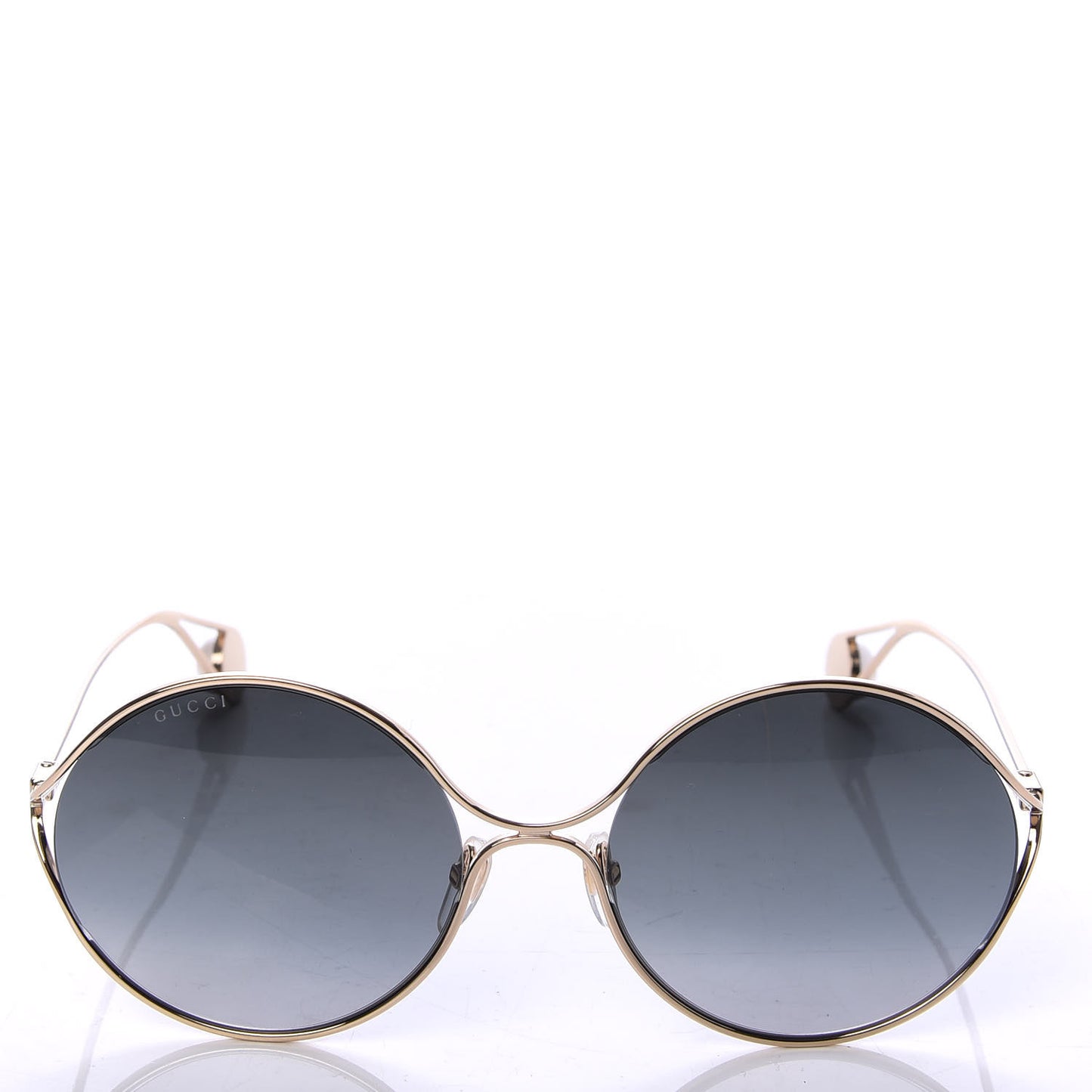 Round Pearl Tip Sunglasses GG0253S Gold