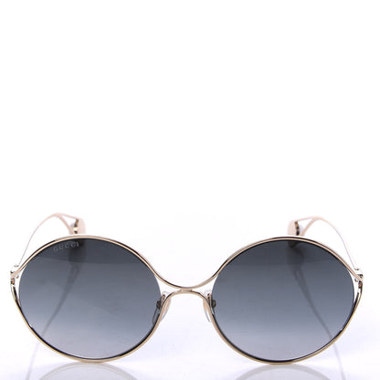 Gucci Round Pearl Tip Sunglasses GG0253S Gold 2 of 8