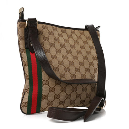 Gucci Monogram Web Jolicoeur Charms Messenger Dark Brown 3 of 10