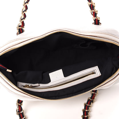 Gucci Goatskin Small Capri Bowler White 5 of 8
