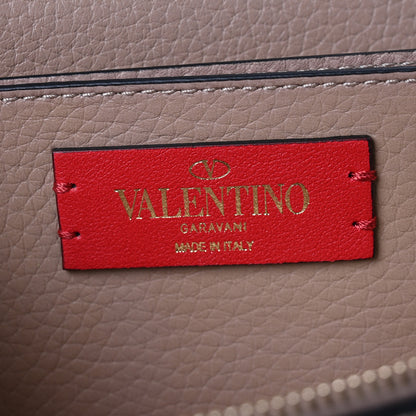 Valentino Garavani Grainy Calfskin Rockstud Chain Pouch Poudre 6 of 9