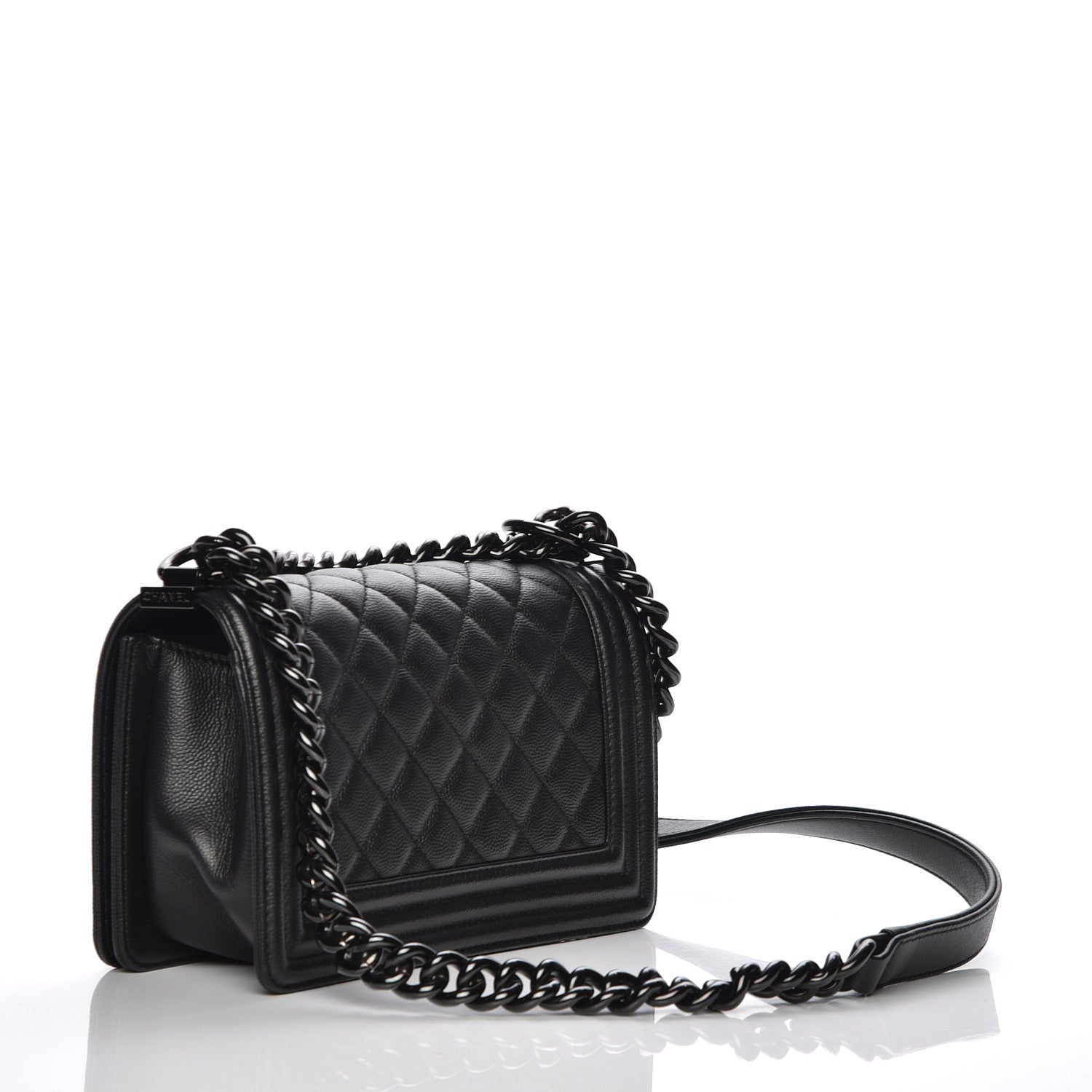 Chanel Caviar Quilted Small Boy Flap So Black 3 of 7