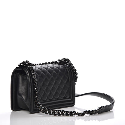 Chanel Caviar Quilted Small Boy Flap So Black 3 of 7