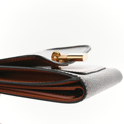 Louis Vuitton Monogram Flower Lock Compact Wallet Caramel 8 of 8