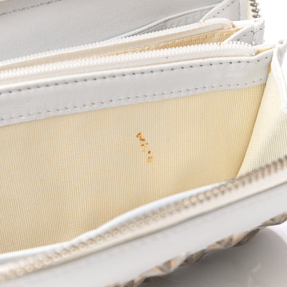 Jimmy Choo Calfskin Filipa Star Zip Around Wallet White 15 of 19