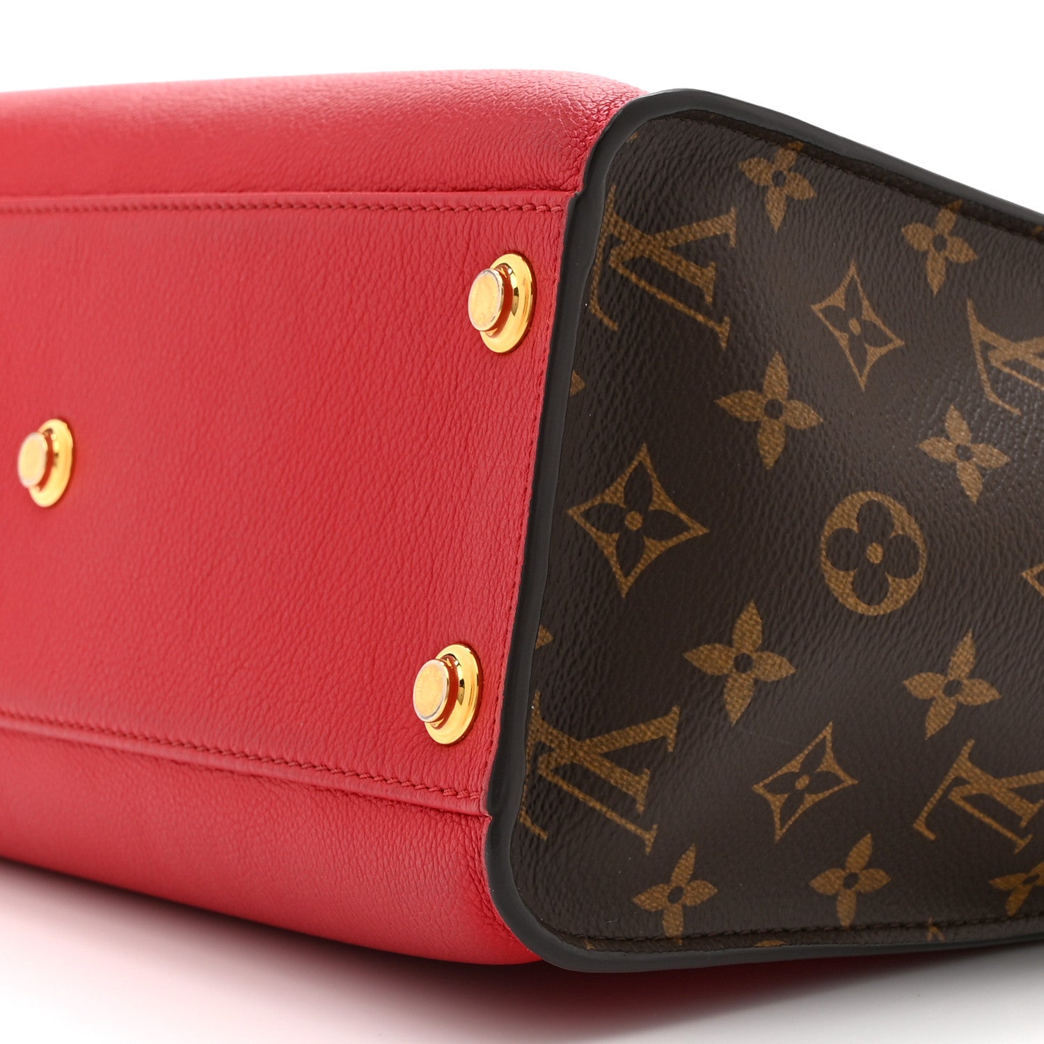Louis Vuitton Calfskin Monogram On My Side Pirate Red 8 of 8