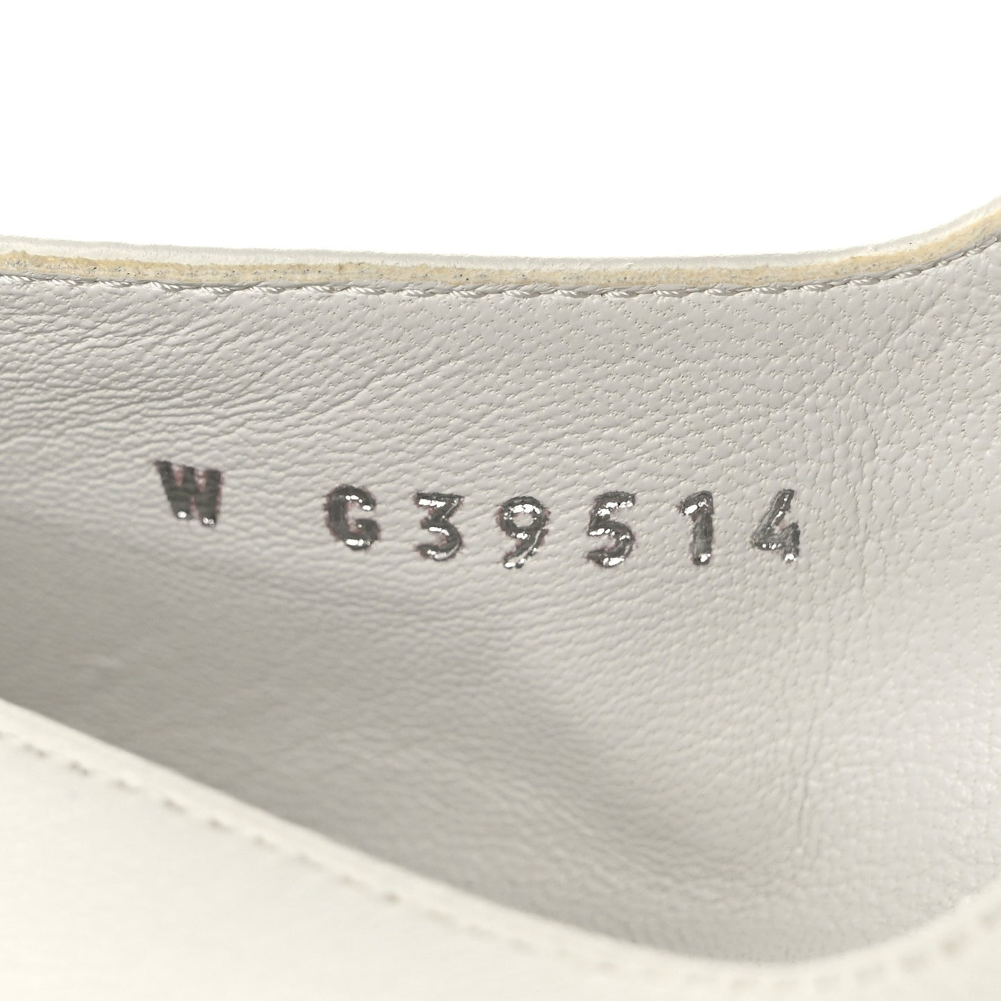 Lambskin Mary Jane Flats 40 White Black