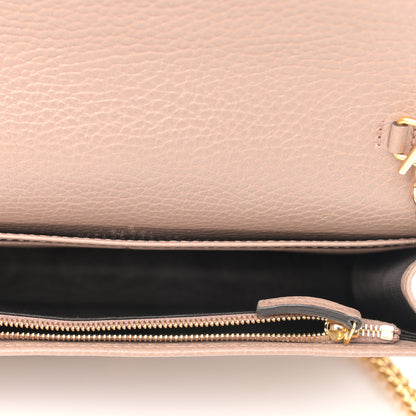 Gucci Calfskin Mini GG Marmont Chain Wallet Porcelain Rose 4 of 9