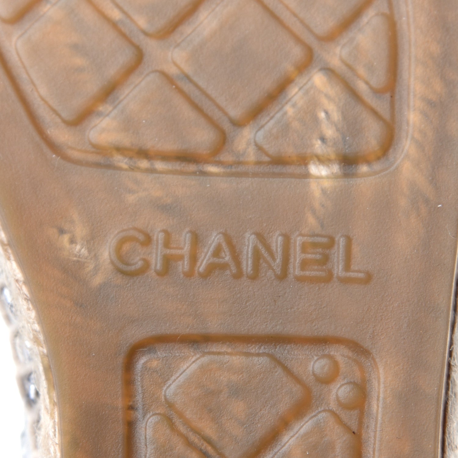 Chanel Laminated Goatskin CC Espadrilles 38 Silver 8 of 10