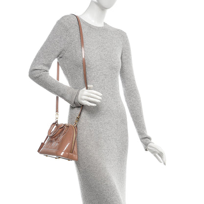 Louis Vuitton Vernis Alma BB Rose Velours 2 of 6