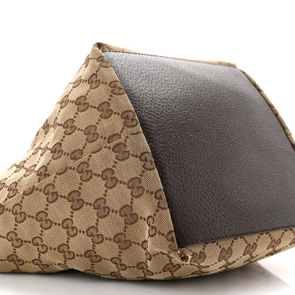Gucci GG Monogram Small Web Handle Bucket Tote Dark Brown 9 of 10