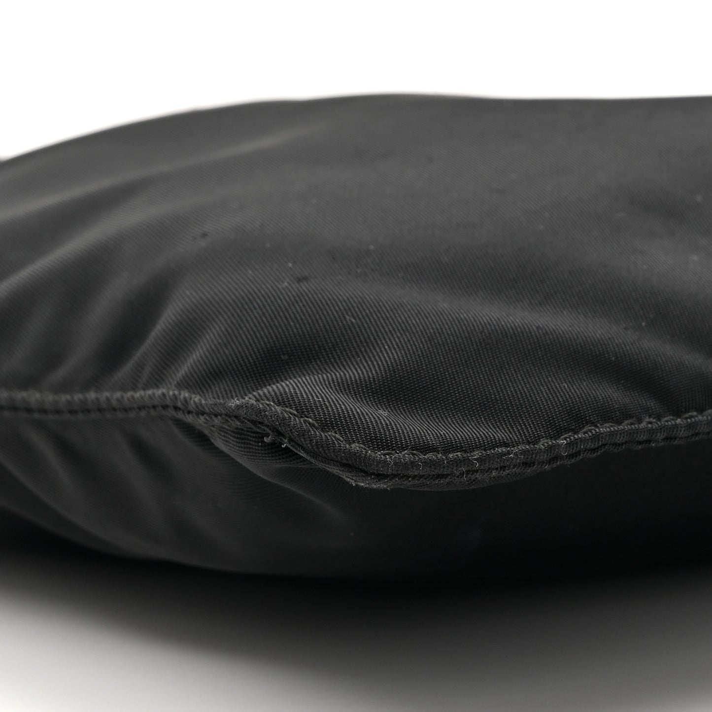 Tessuto Nylon Saffiano Flat Messenger Bag Black