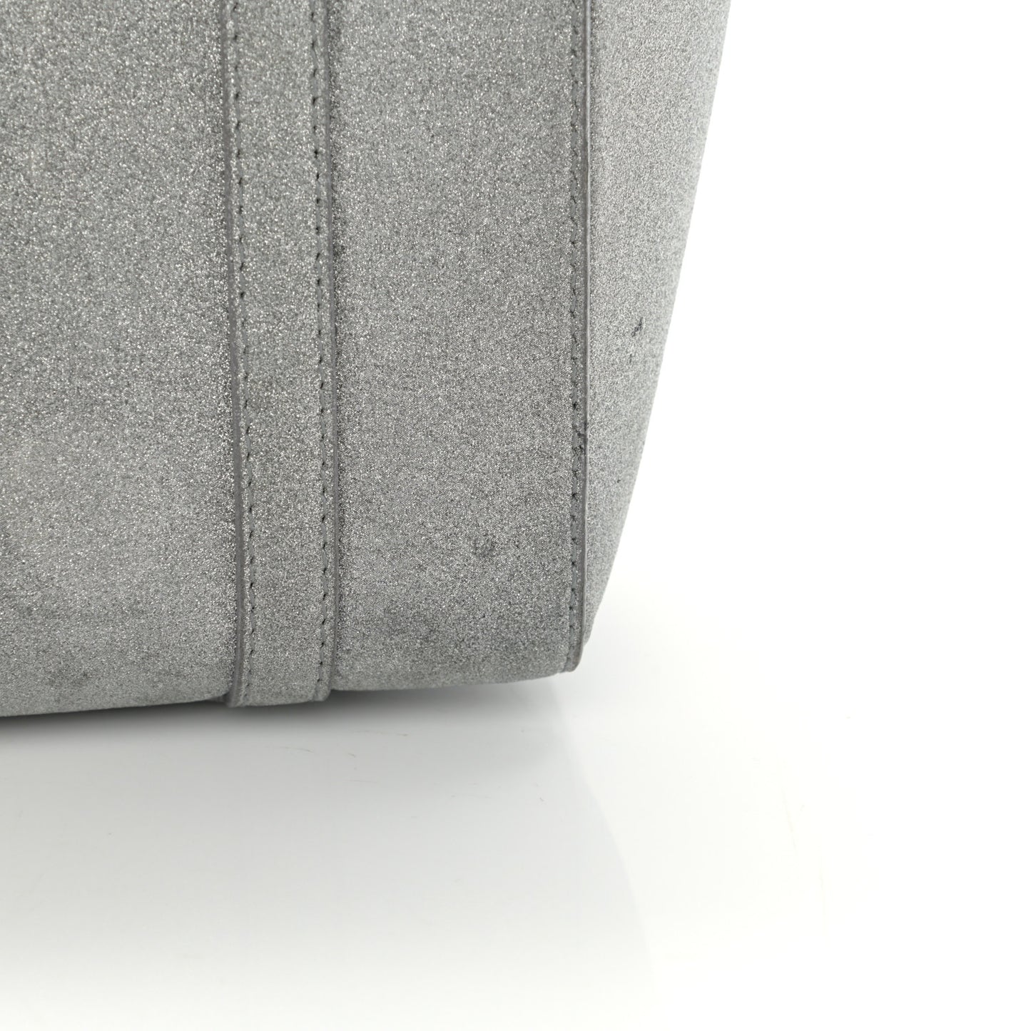 Glitter Calfskin XXS Everyday Tote Silver