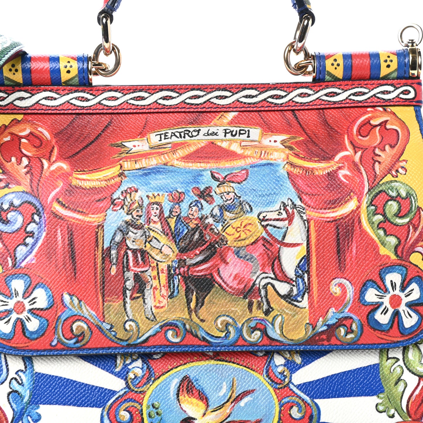 Dauphine Court Print Medium Miss Sicily Satchel Multicolor