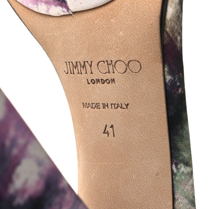 Jimmy Choo Satin Tie Dye Jax 125 Sandals 41 41 Multicolor 6 of 7