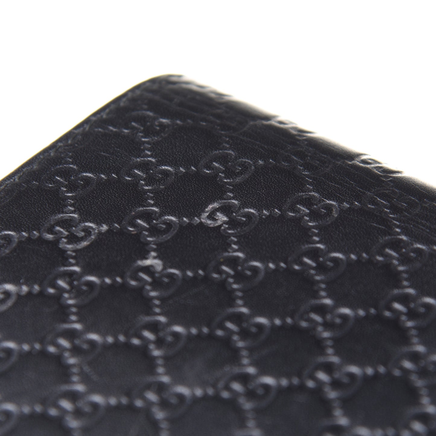 Microguccissima Crossbody Wallet Black