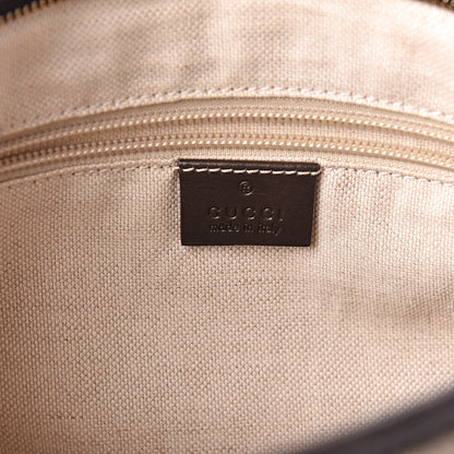 Gucci GG Supreme Monogram Small Zippered Tote Dark Brown 6 of 10