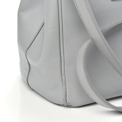 Prada Saffiano Small Galleria Double Zip Tote Nube 12 of 16