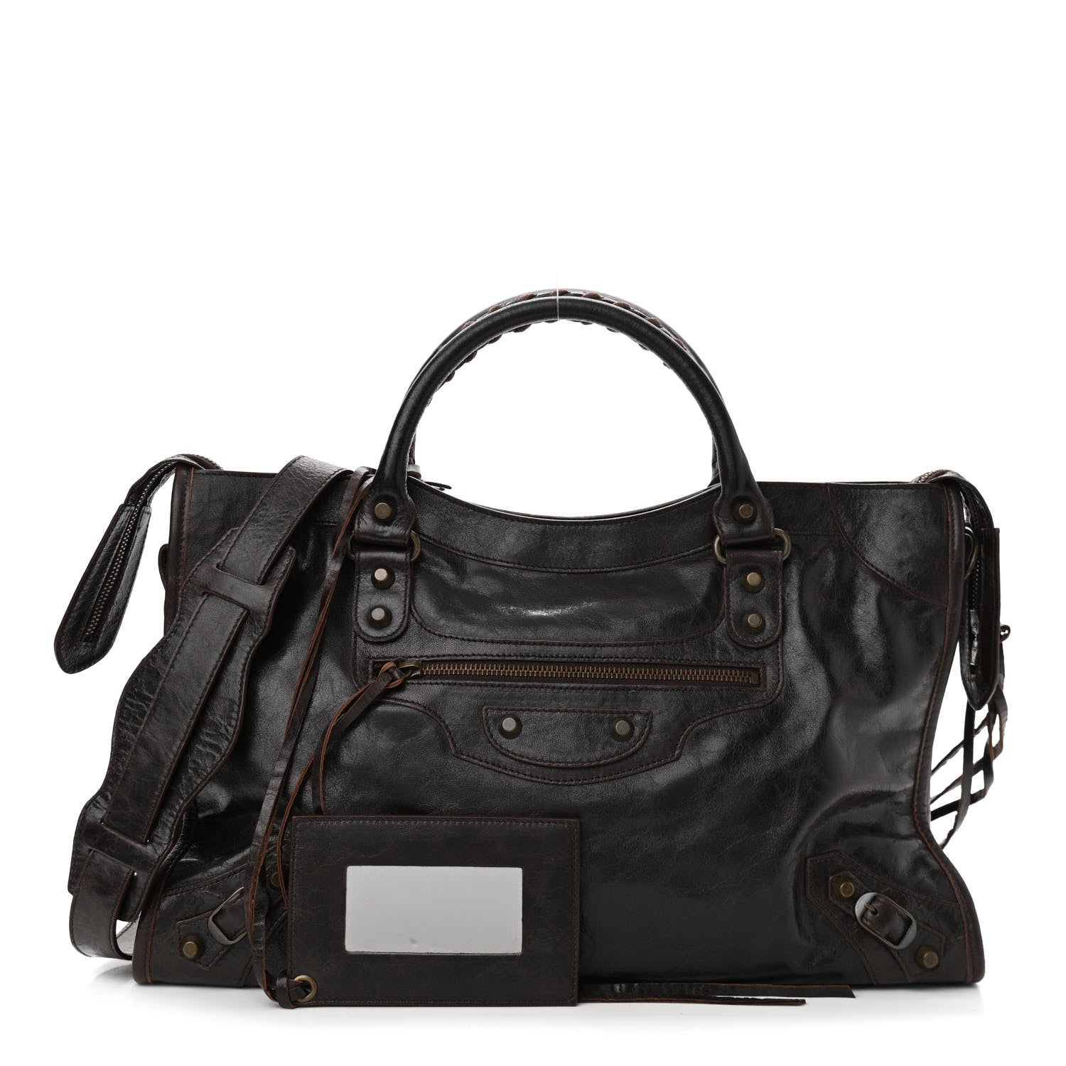 Balenciaga Chevre Classic Hardware City Chocolate 1 of 10