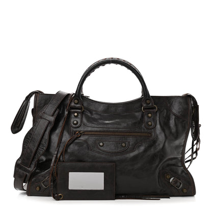 Balenciaga Chevre Classic Hardware City Chocolate 1 of 10