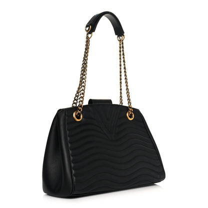 Louis Vuitton Calfskin New Wave Chain Tote Black 3 of 15