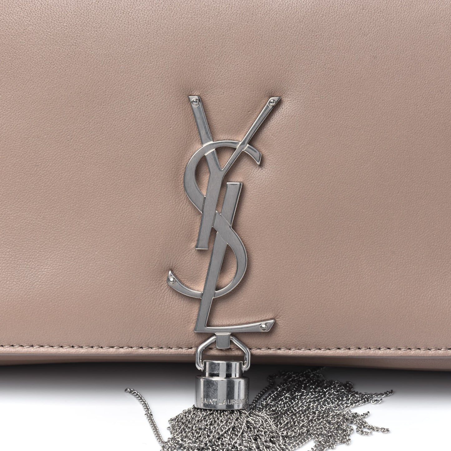 Lambskin Monogram Tassel Kate 99 Gold Sand