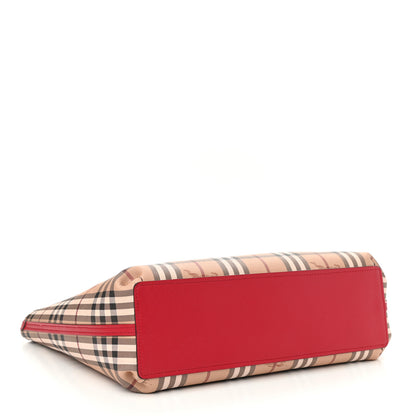 Burberry Haymarket Check Medium Reversible Tote Red 7 of 16
