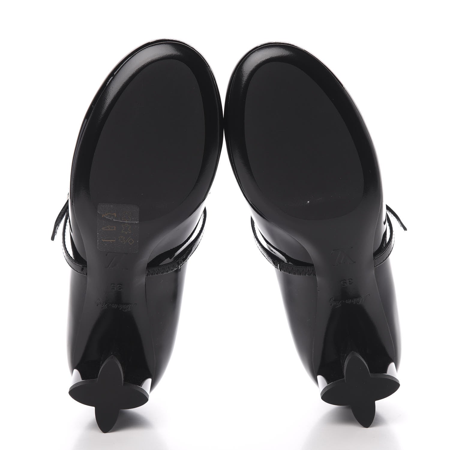 Louis Vuitton Patent Uniformes Silhouette 40mm Pumps 35 Black 5 of 8