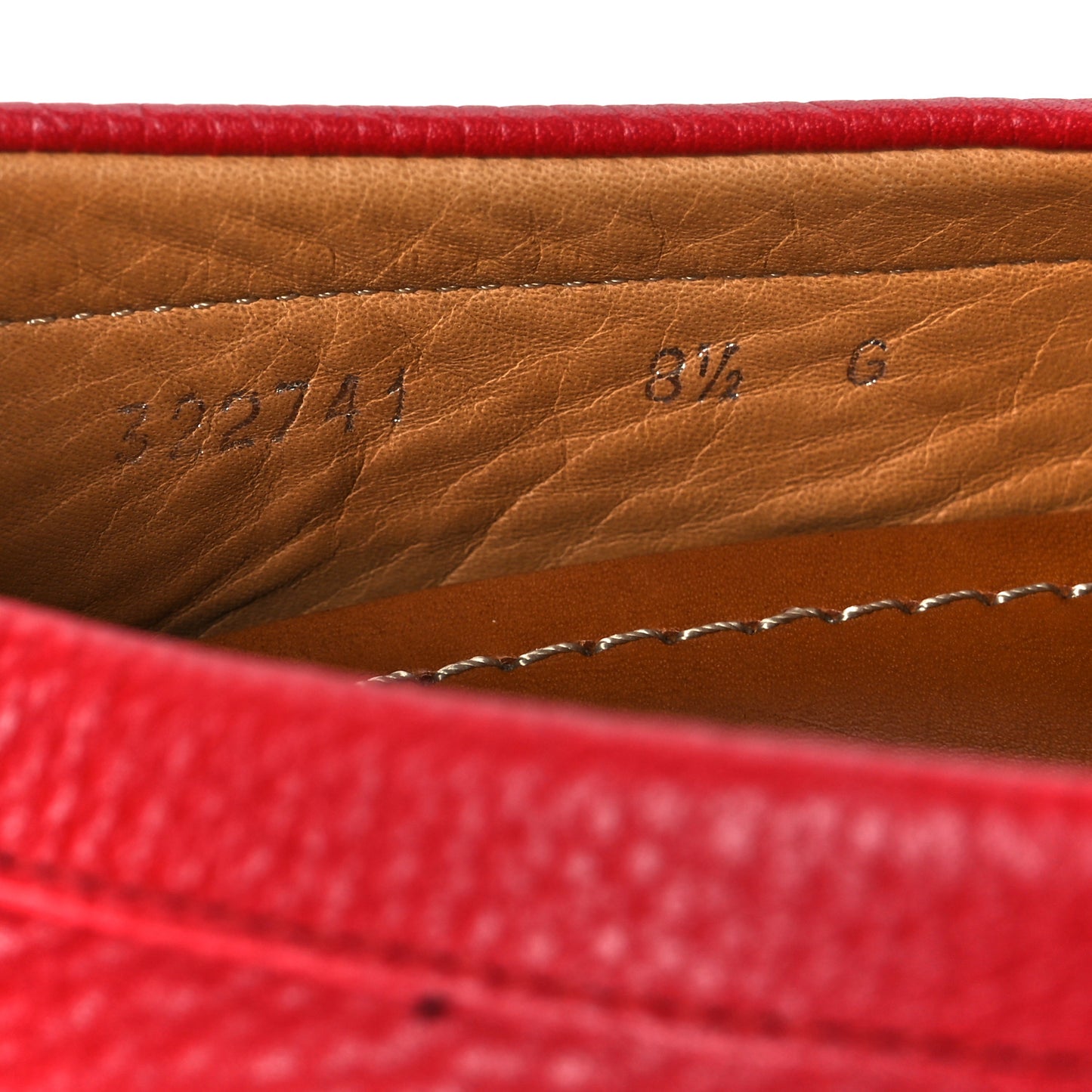 Road Calfskin Web Mens Horsebit Driver Loafers 8.5 Rosso