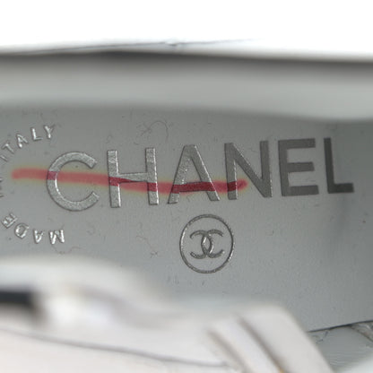 Chanel Lambskin Grosgrain CC Cap Toe Short Boots 40 White Black 13 of 14