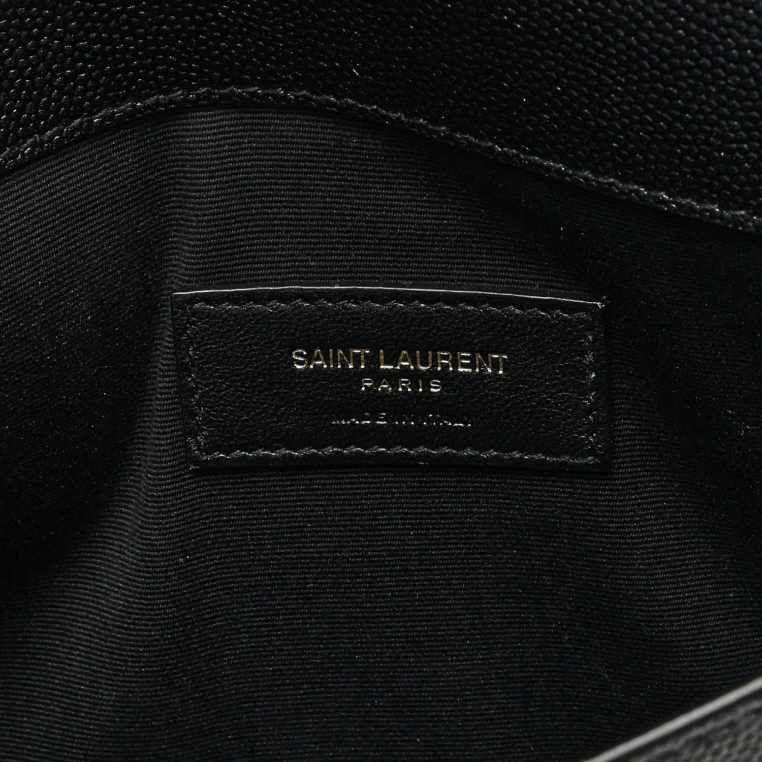 Saint Laurent SAINT LAURENT Grain De Poudre Uptown Pouch Black 6 of 7