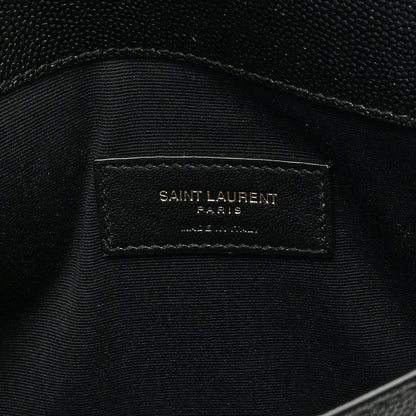Saint Laurent SAINT LAURENT Grain De Poudre Uptown Pouch Black 6 of 7