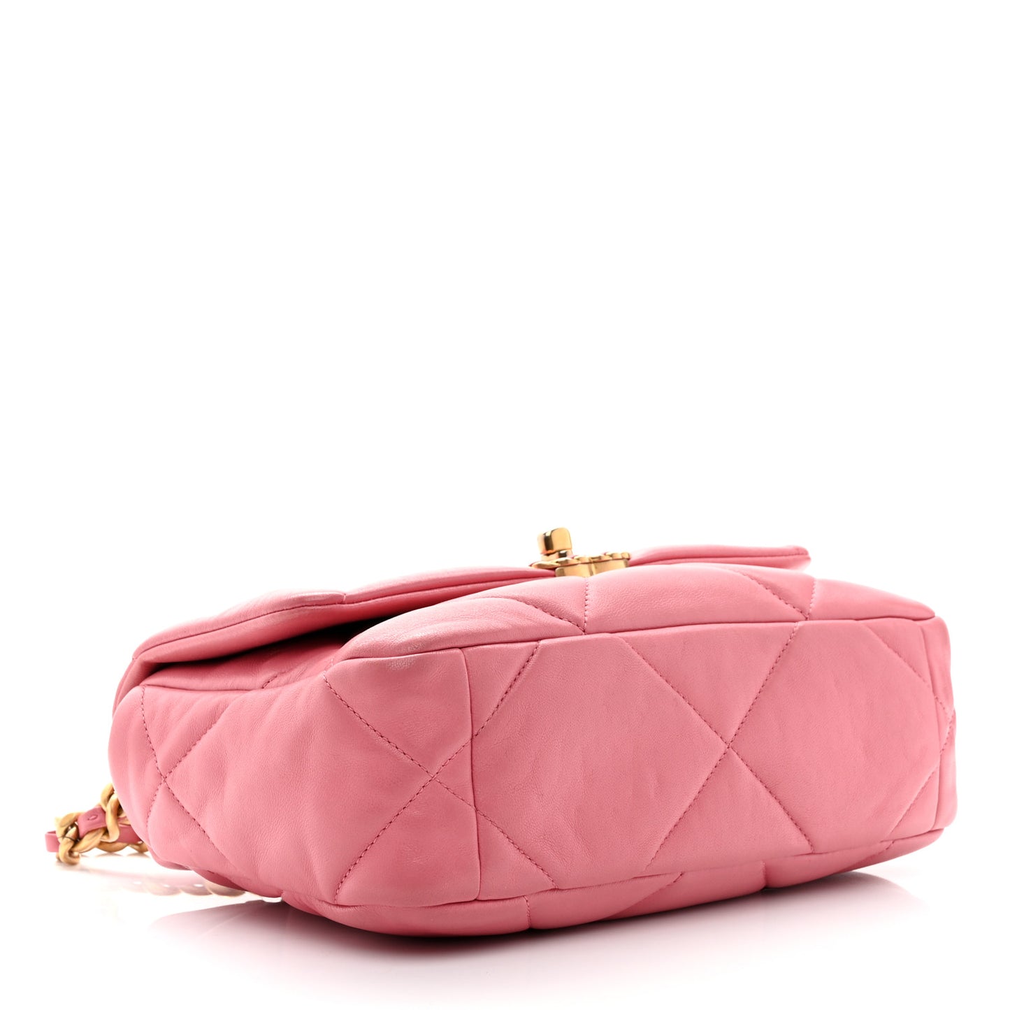 Lambskin Quilted Medium Chanel 19 Flap Pink
