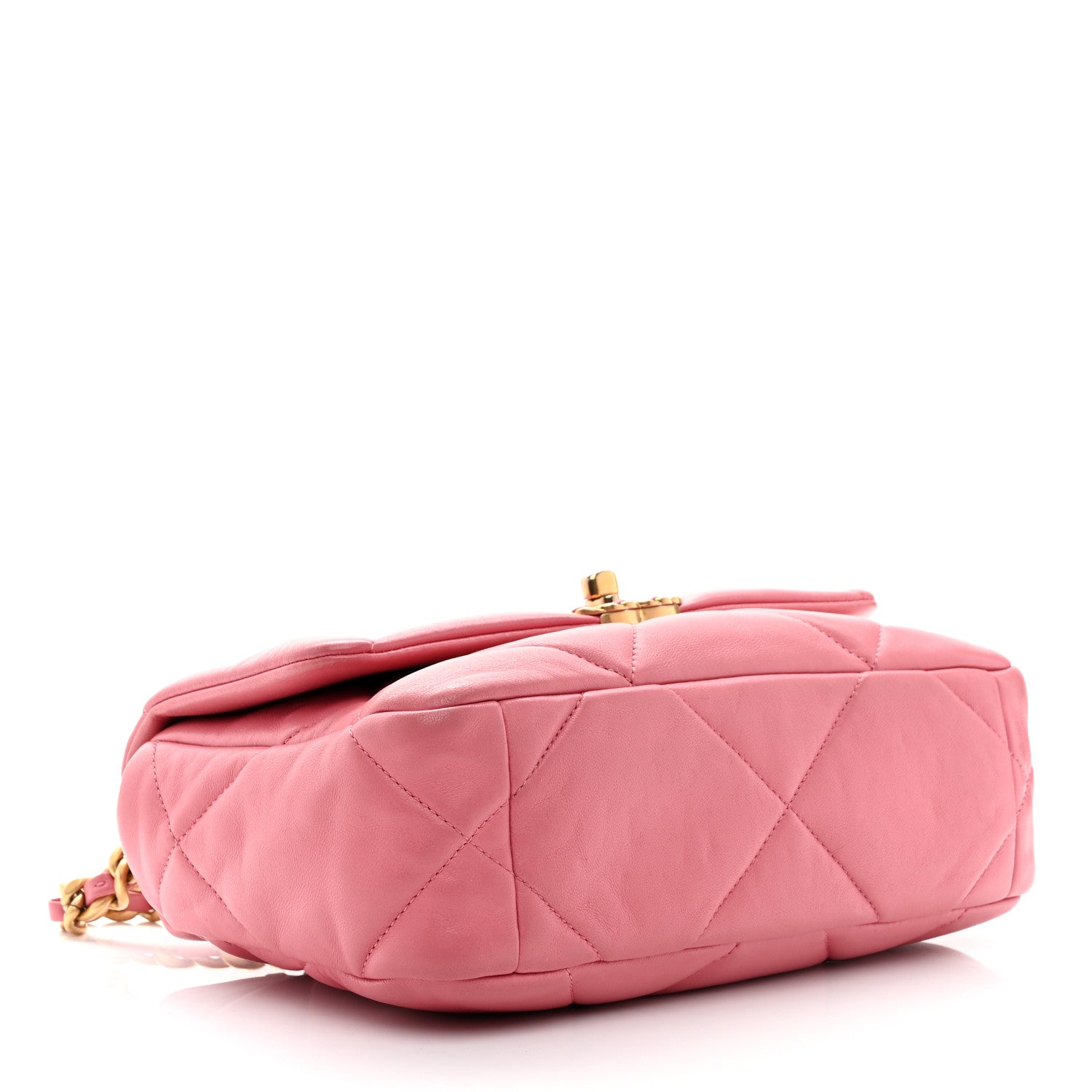 Chanel Lambskin Quilted Medium Chanel 19 Flap Pink 4 of 10