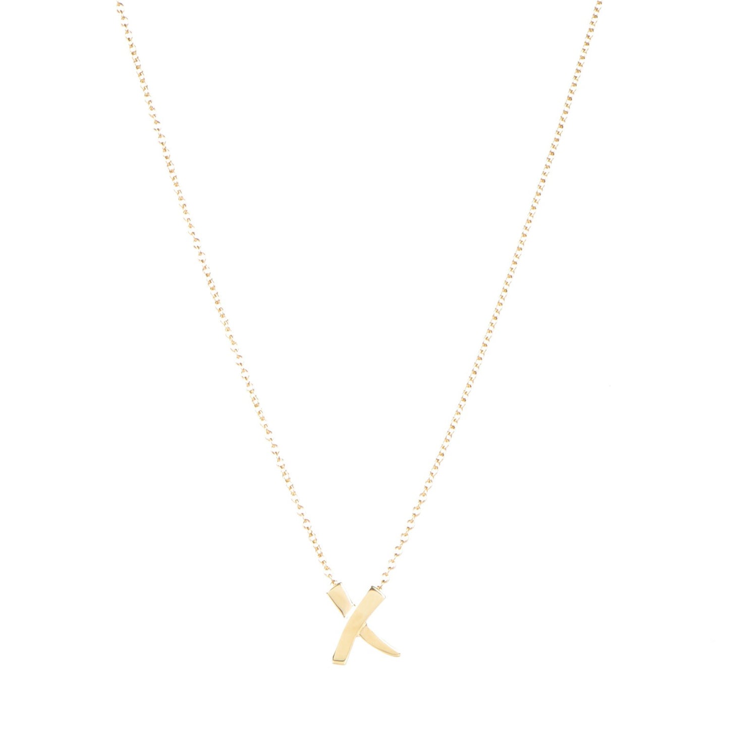 18K Yellow Gold Paloma Picasso X Pendant Necklace