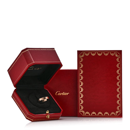 Cartier 18K Pink Gold 3.5mm LOVE Wedding Band Ring 56 7.75 5 of 5
