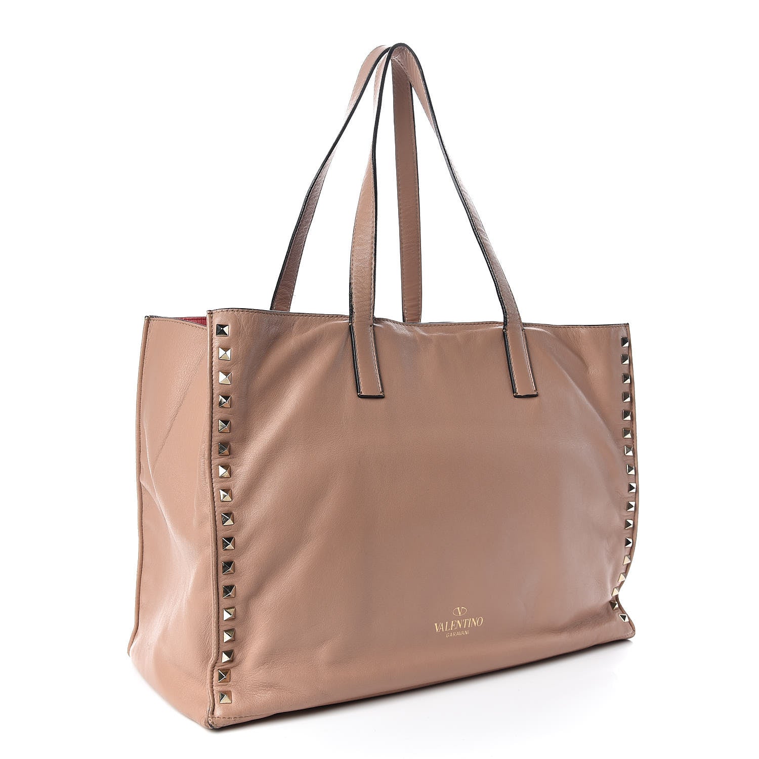 Valentino Garavani Nappa Medium Rockstud Soft Tote Soft Noisette 3 of 18