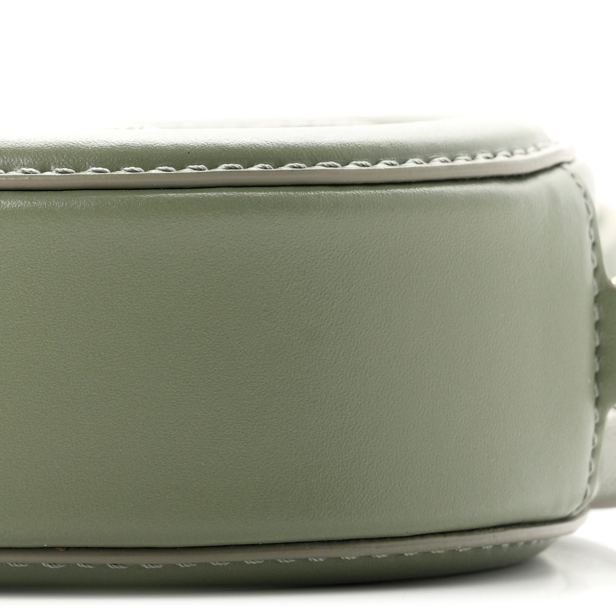 Smooth Calfskin Cuir Small Triomphe Oval Crossbody Purse Sage