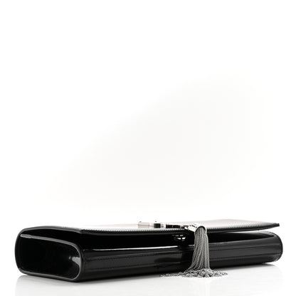 Saint Laurent Patent Cassandre Tassel Clutch Black 4 of 8