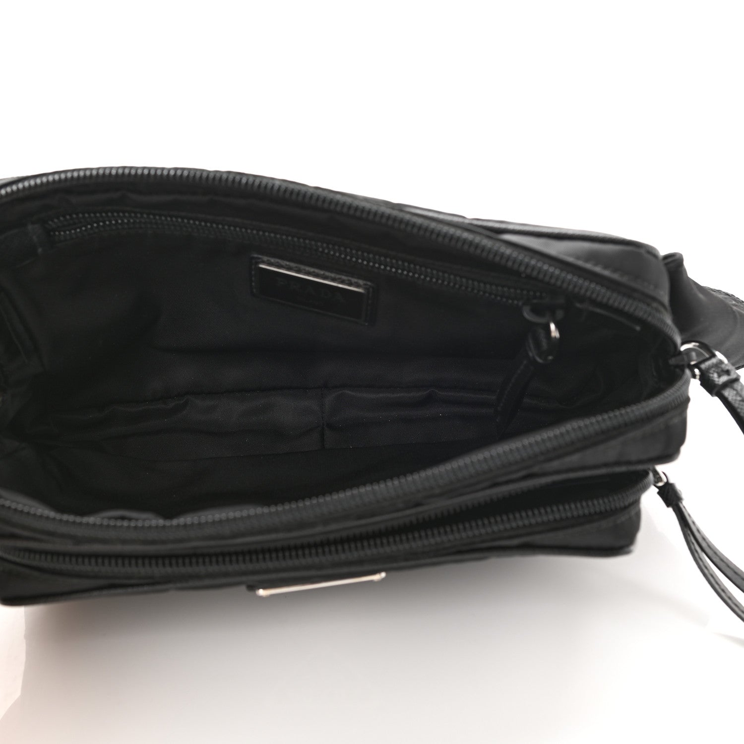 Prada Tessuto Nylon Saffiano Belt Bag Black 5 of 12