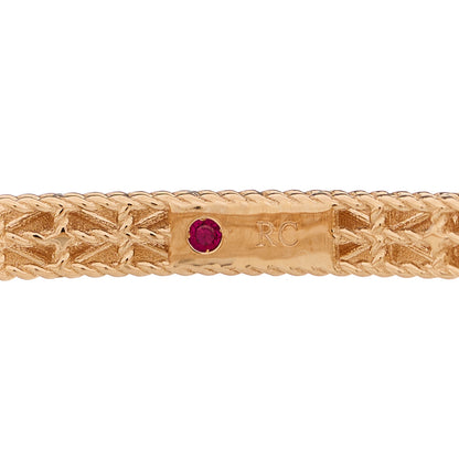 Roberto Coin 18K Rose Gold Diamond Symphony Bangle Bracelet 4 of 4