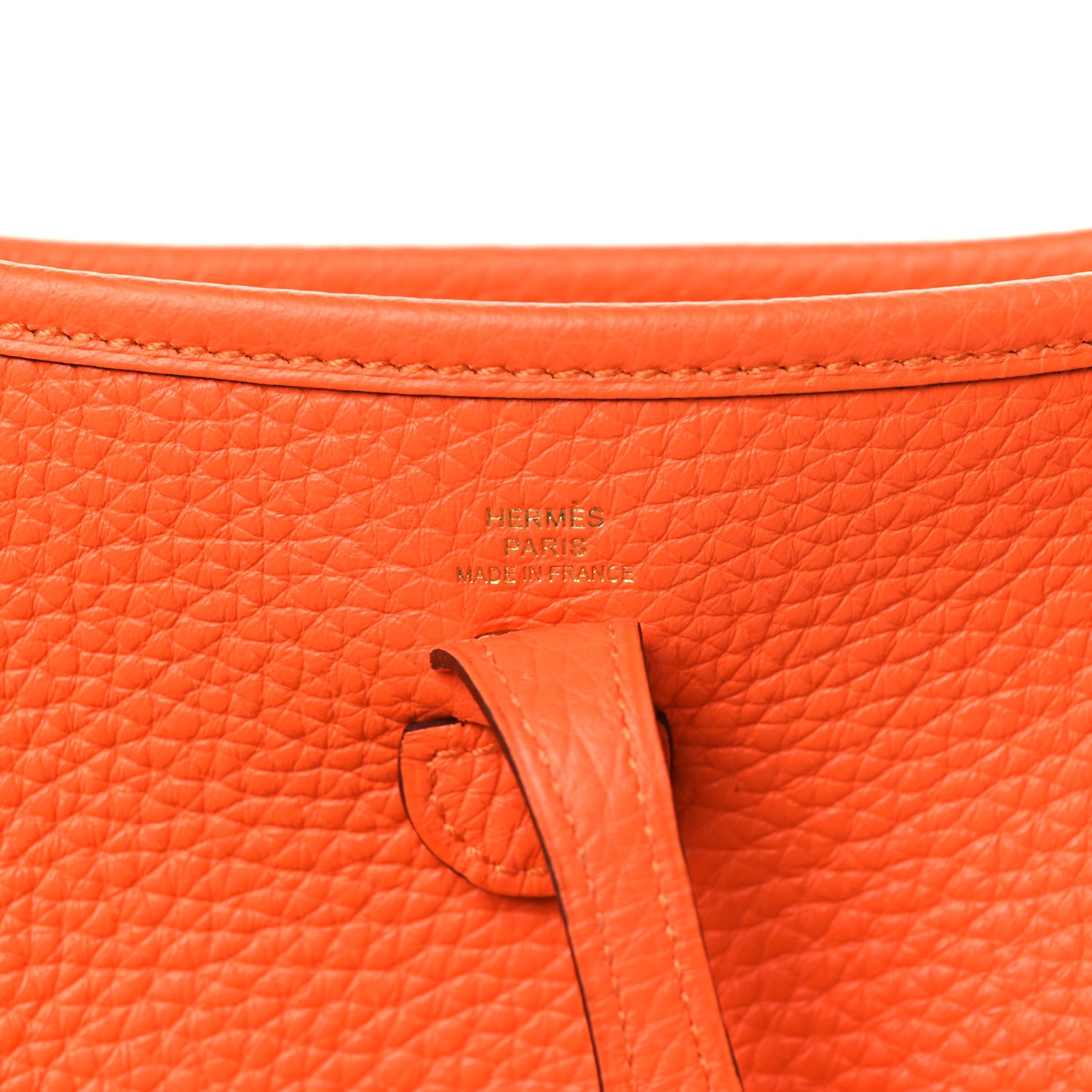 Hermes Taurillon Clemence Evelyne TPM Orange Minium 6 of 10
